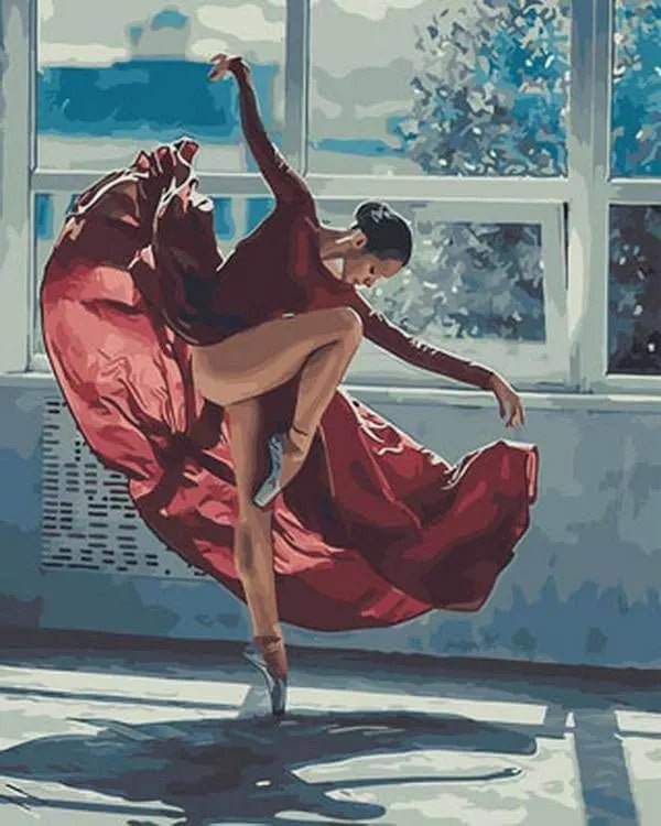A Ballerina In Red