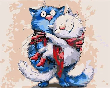 A Black and Blue Cat