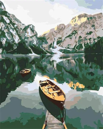 A Boat and Hills