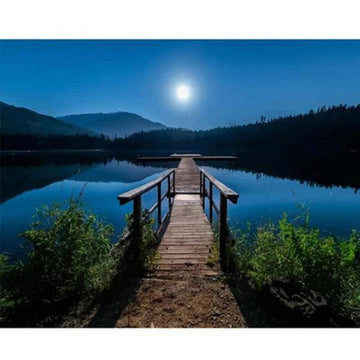 A Bridge In Front Of The Moon