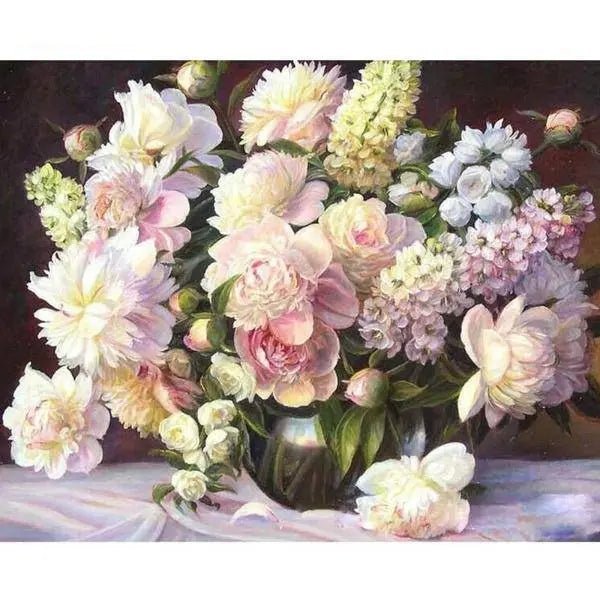 A Pink And White Flower Bouquet