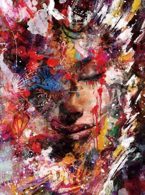 Abstract Female Face