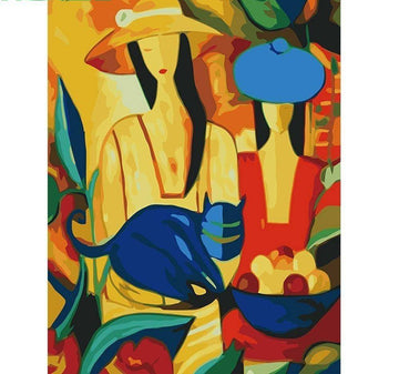 Abstract Women Painting