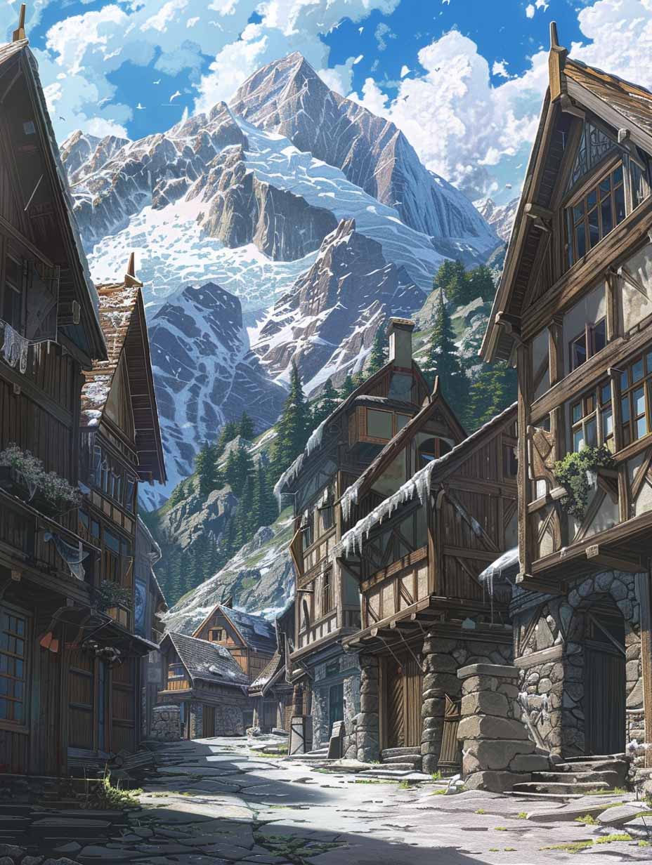 Alpine Village at Dawn