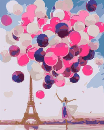Balloons and Eiffel Tower
