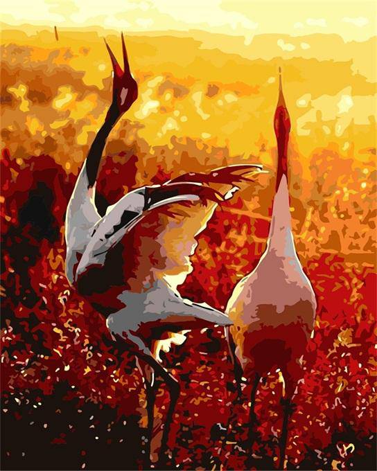 Bird Dancing in Red Heaven