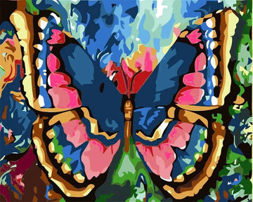 Blue Pink Butterfly