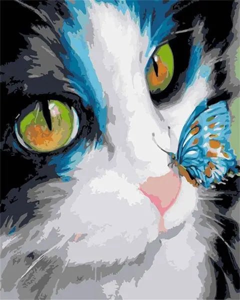 Butterfly in Cats Nose