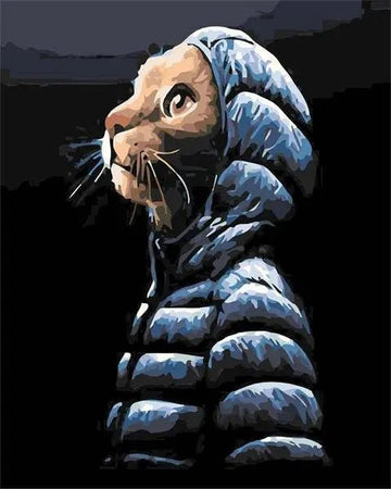 Cat Wearing Jacket