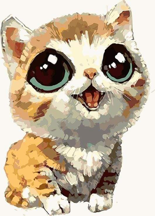 Cat with big eyes