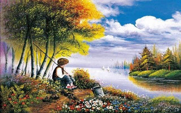 Child fishing