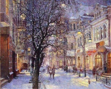 City during Winter