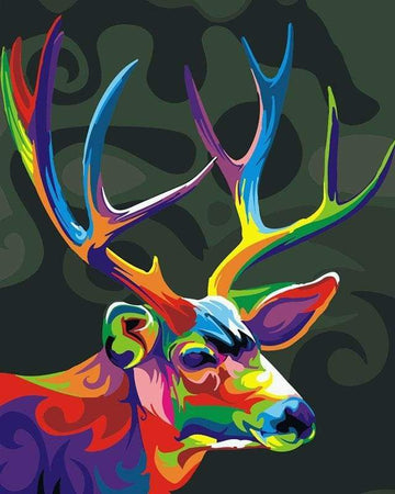 Colorful Deer Pop Art