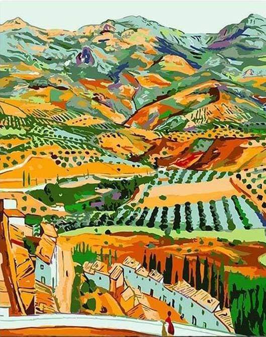 Countryside Landscape from the Hills