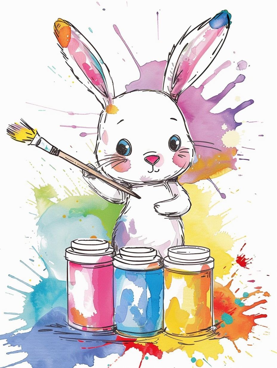 Crafty Cutie Artist Bunny