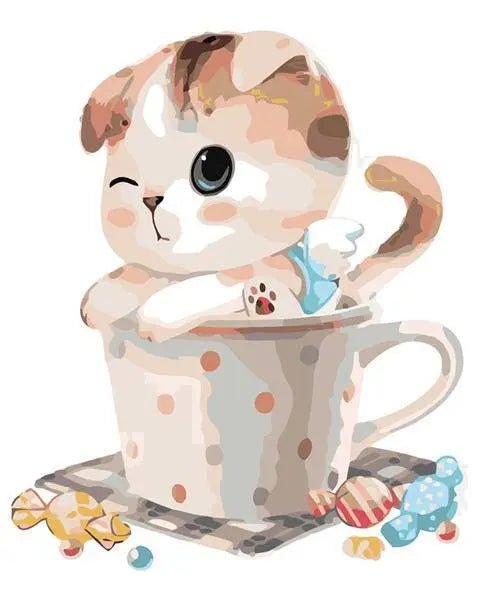 Cute Cat In Bucket