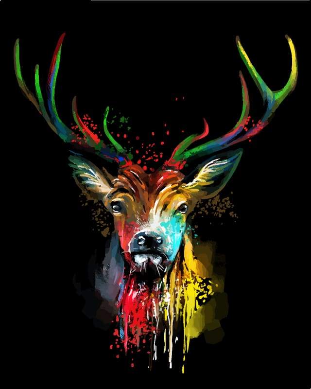 Deer Painted