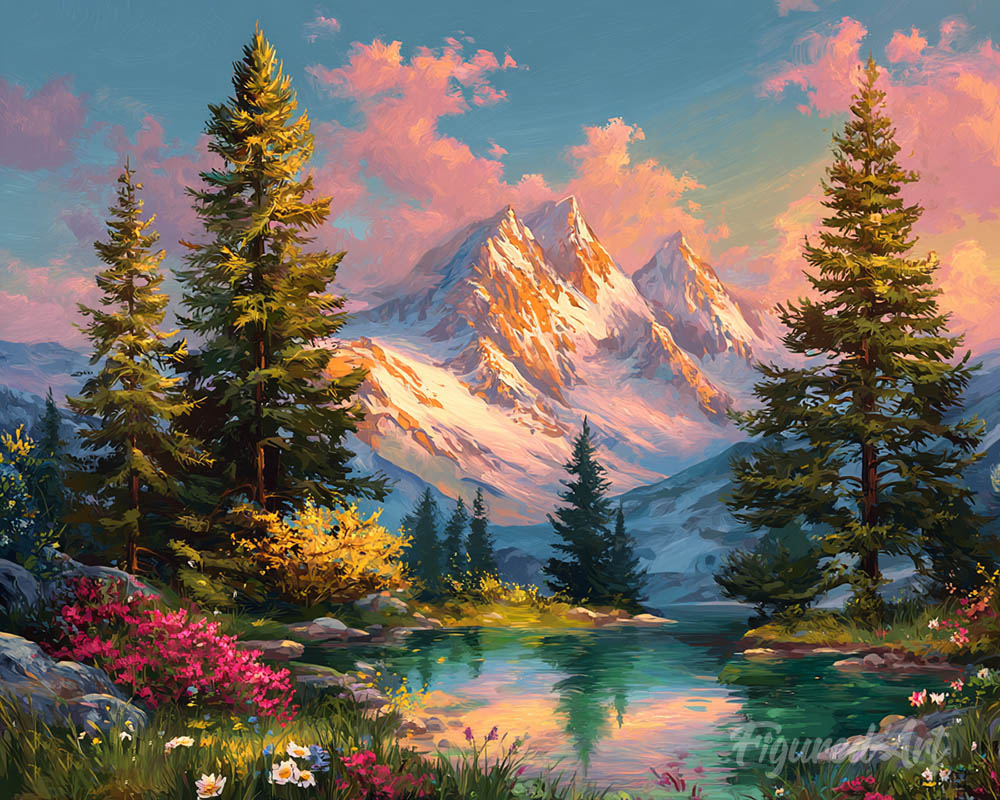 Alpine Sunset Glow