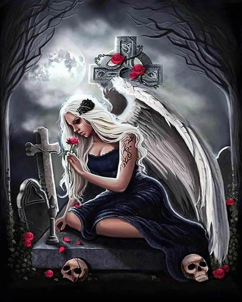 Angel and Cemetery