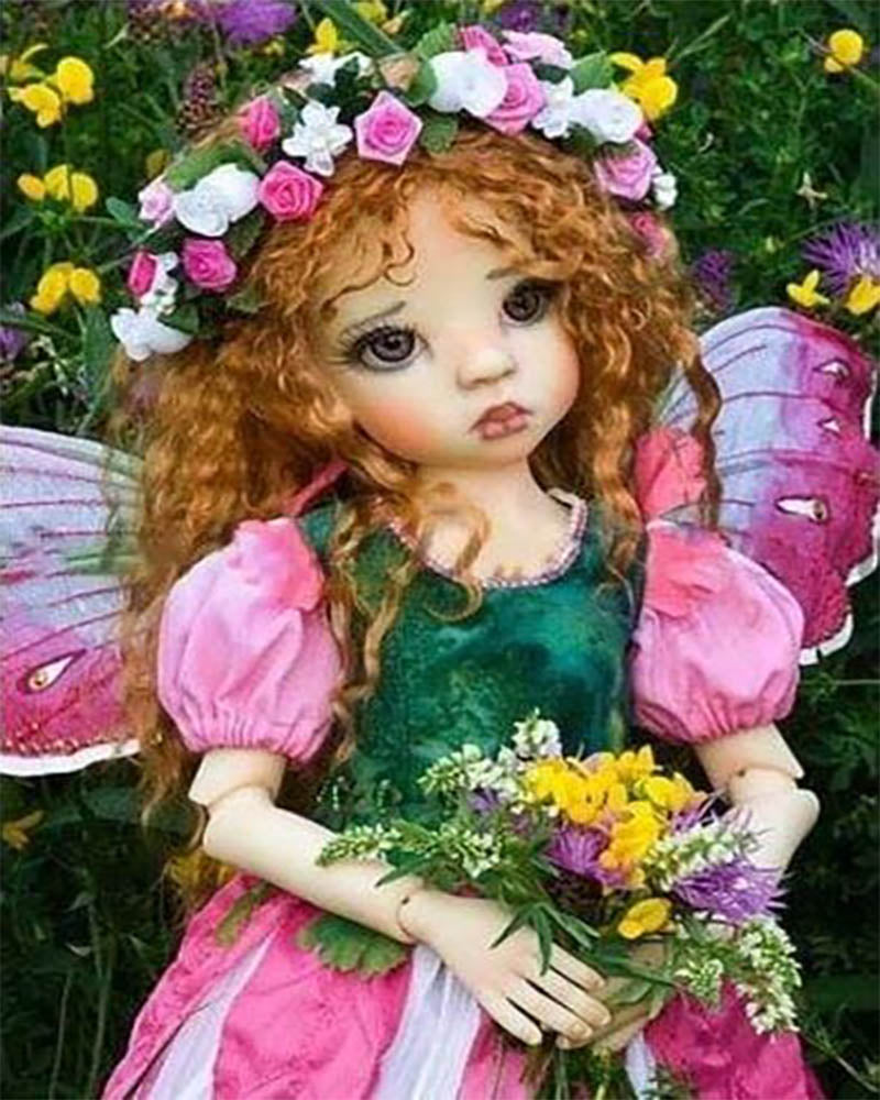 Angel with Flower Crown