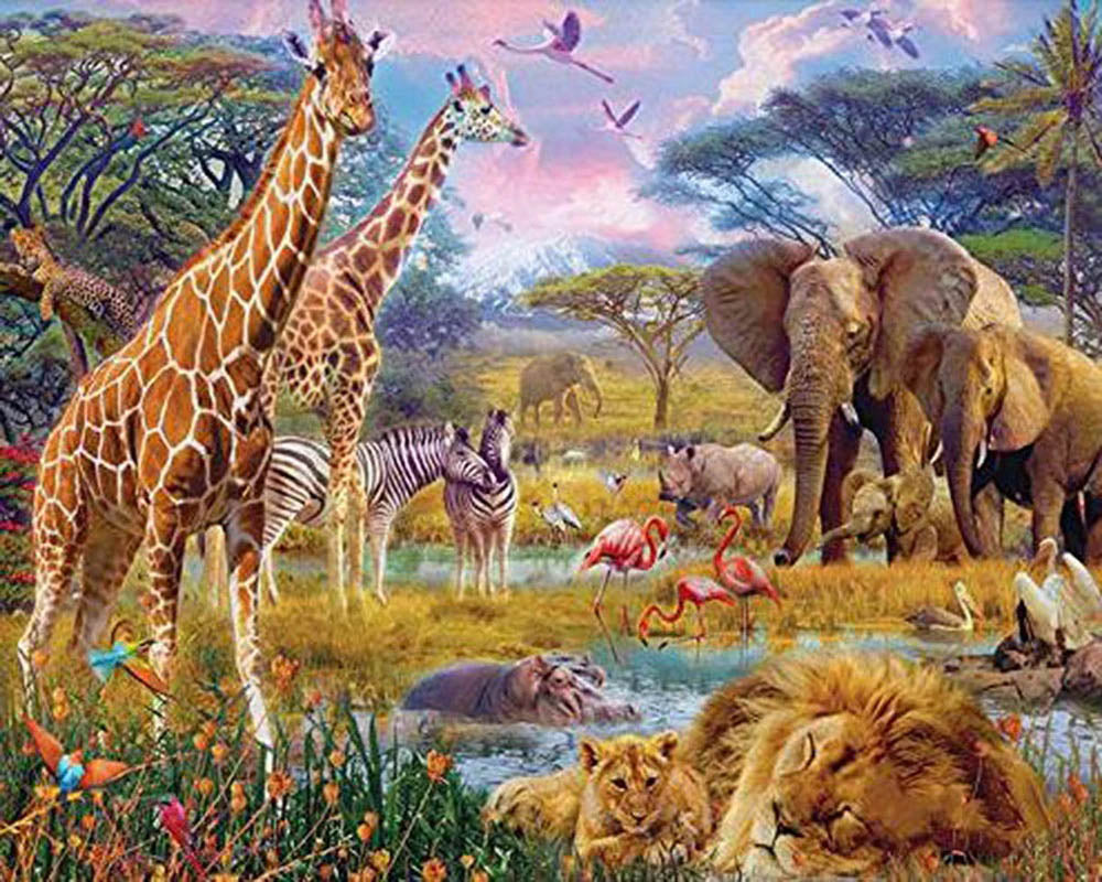 Animals in the savannah