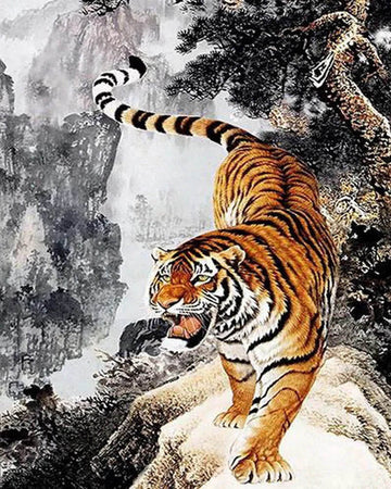 Approaching tiger