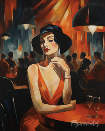 Art Deco Woman in a Club