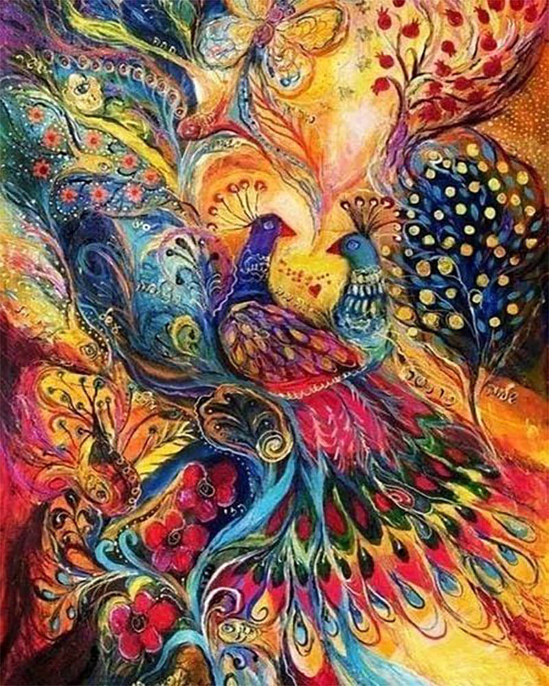Artistic Peacocks