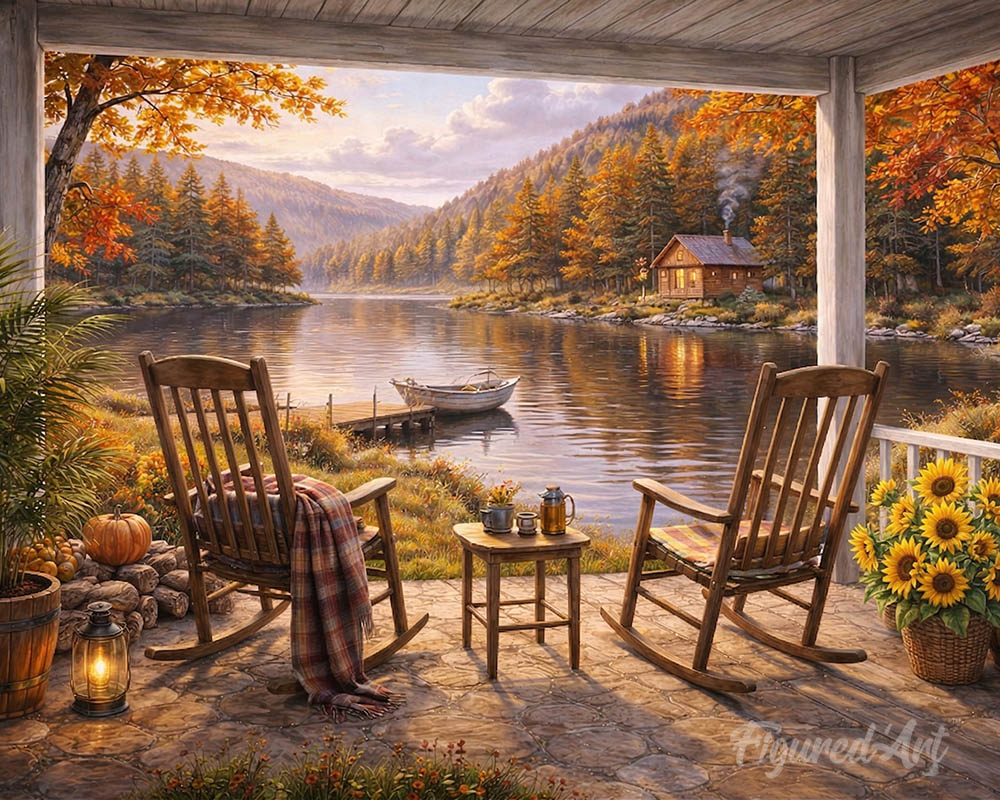 Autumn Lakeside Retreat