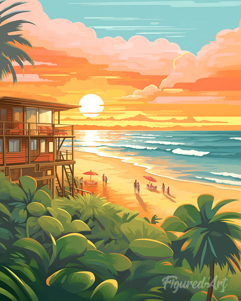 Beach Club at Sunset
