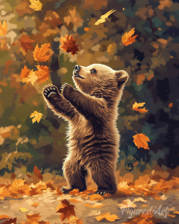 Bear and Falling Leaves