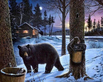 Bear in the Snow