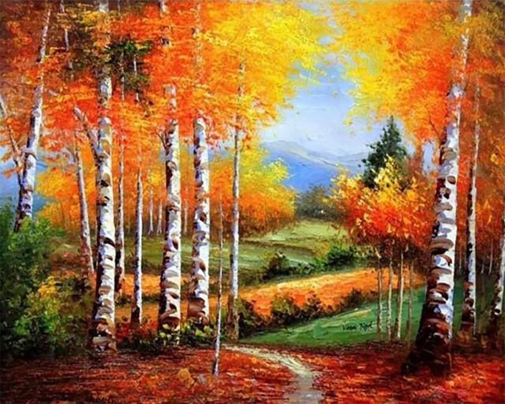 Birches in Autumn