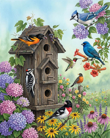 Birdhouse Garden