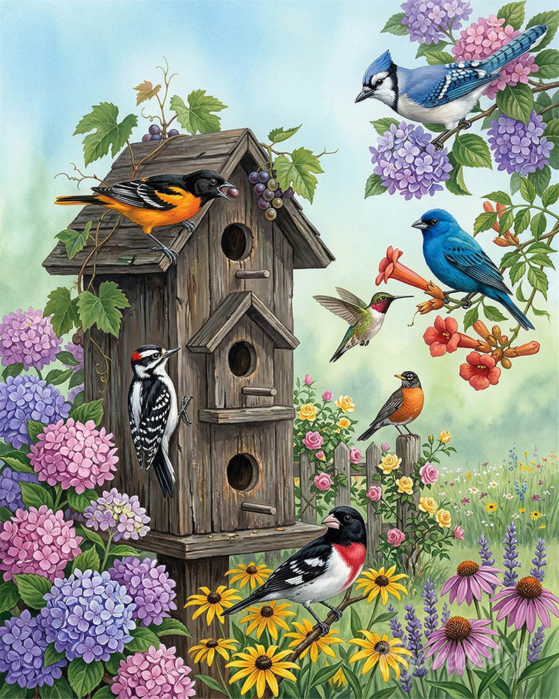 Birdhouse Garden