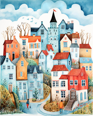 Blue Enchanted Village