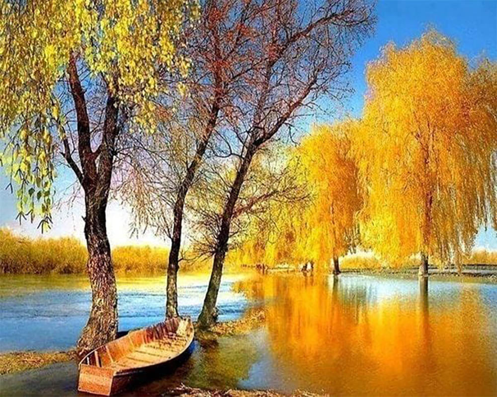 Boat on a Pond