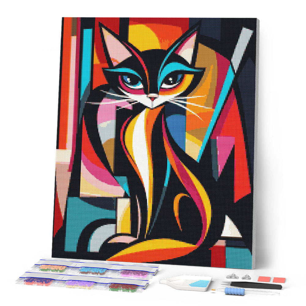 Bold Abstract Cat