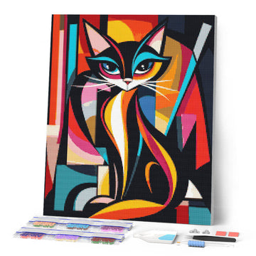 Bold Abstract Cat