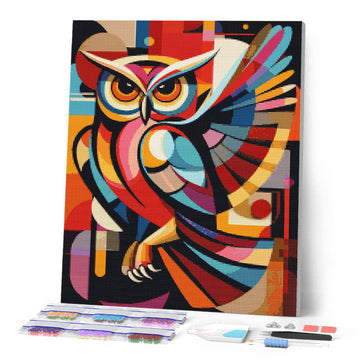 Bold Abstract Night Owl
