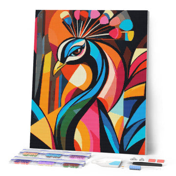 Bold Abstract Peacock 1