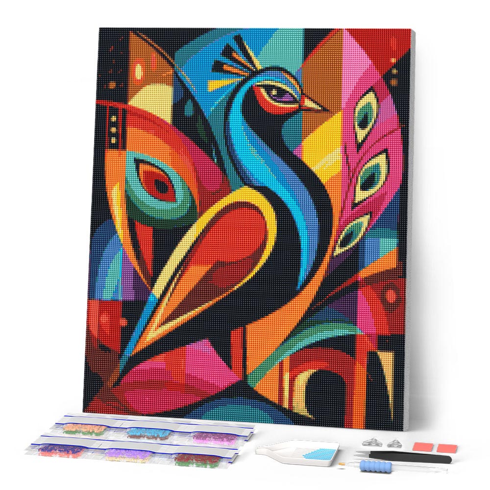 Bold Abstract Peacock 2
