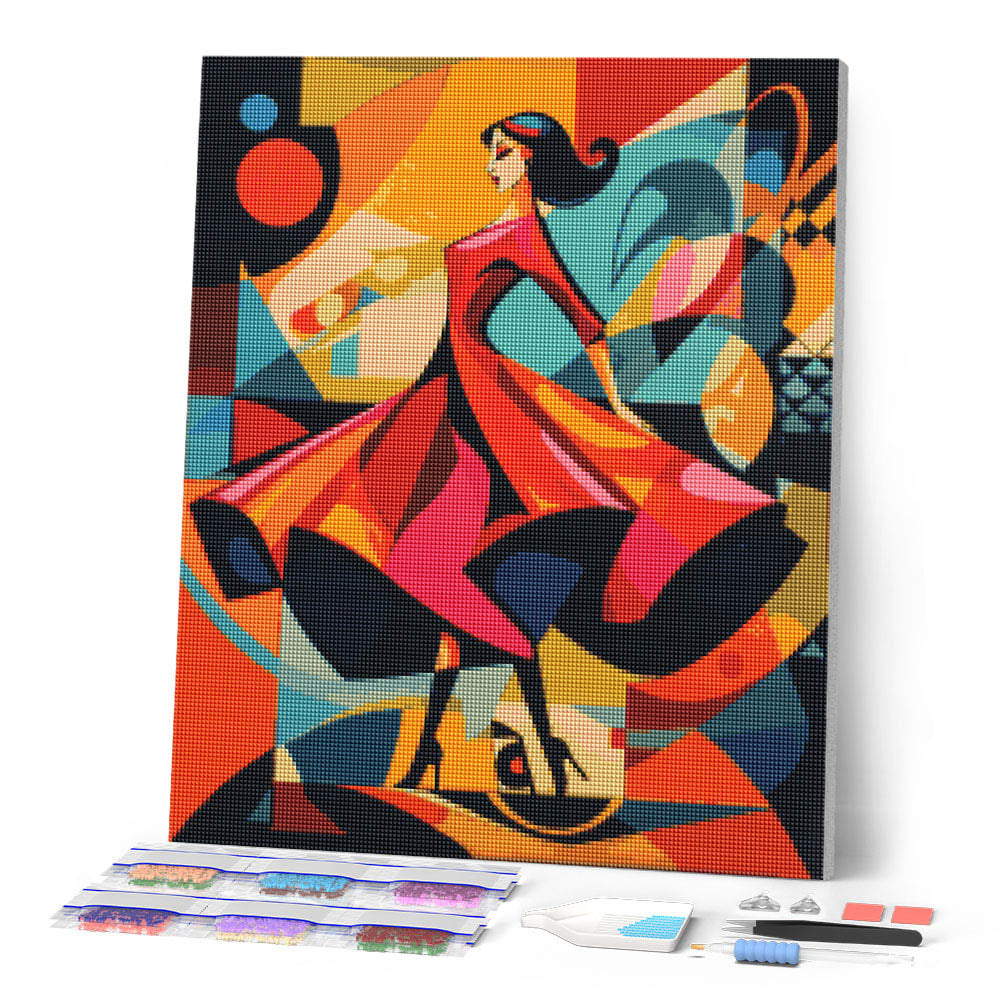Bold Abstract Supermodel