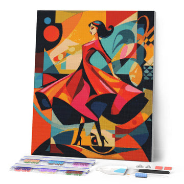 Bold Abstract Supermodel
