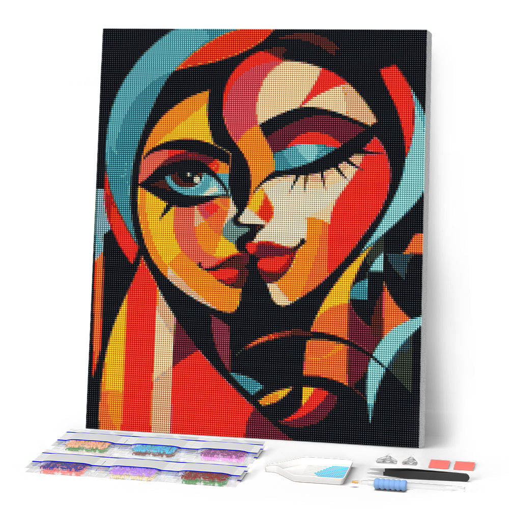 Bold Abstract Two Ladies
