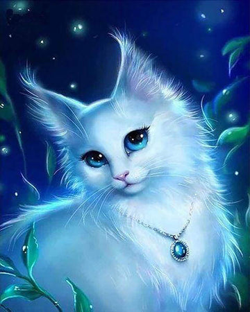 Cat and Necklace