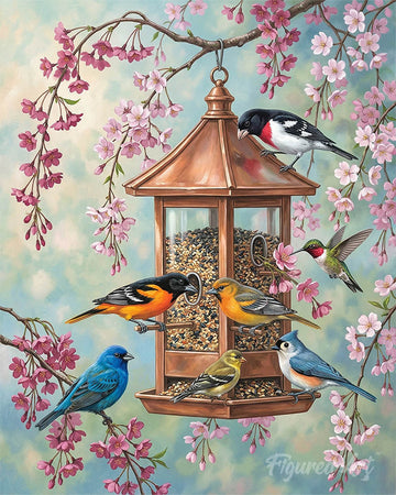 Cherry Blossom Birds