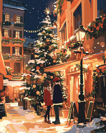 Christmas Couple in the City