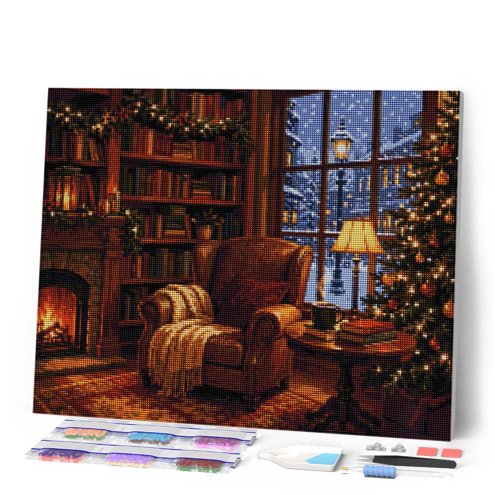 Christmas by the Fireplace