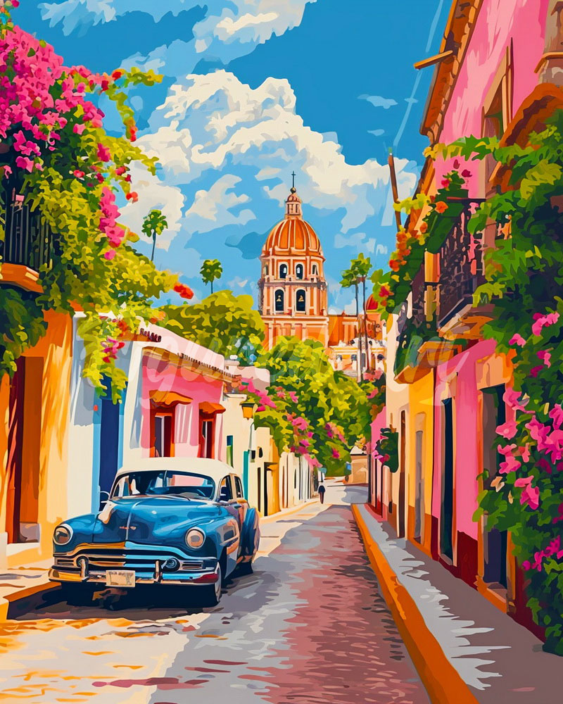 Classic Car in Mexico City